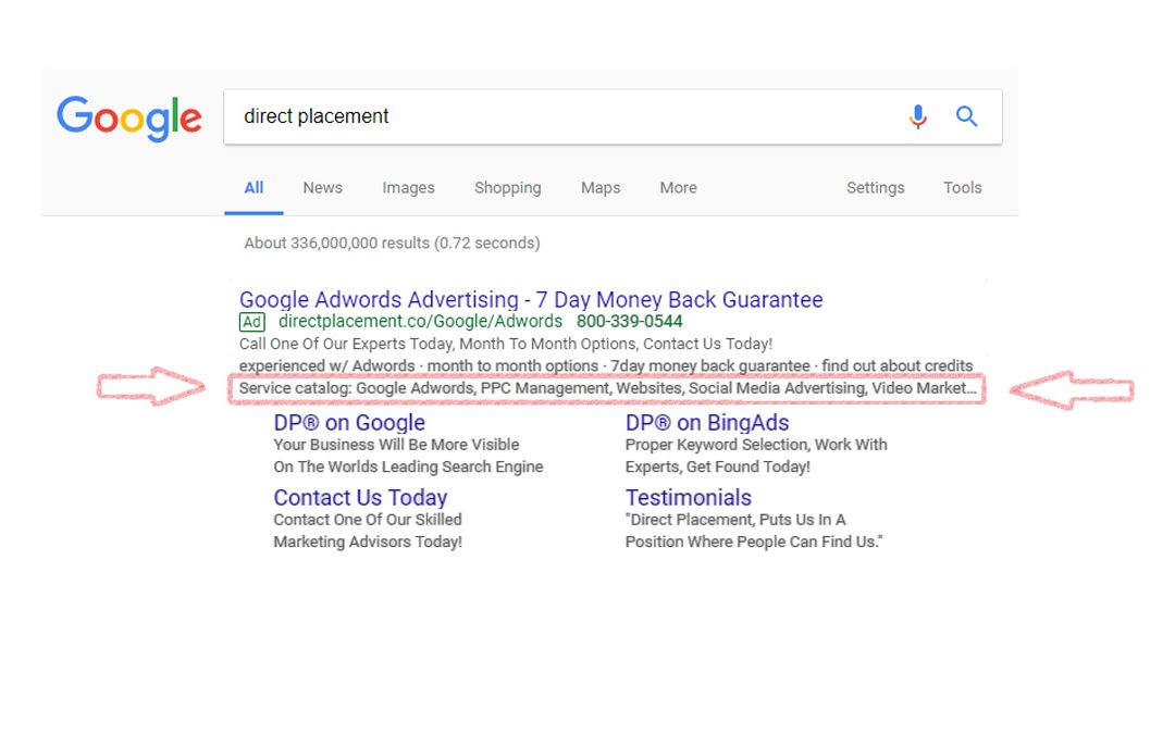 Ad Extension Series – What is a Structured Snippet Extension?