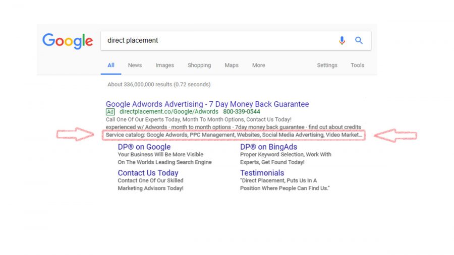 Ad Extension Series – What is a Structured Snippet Extension?