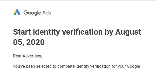 Google To Implement Advertiser Identity Verification