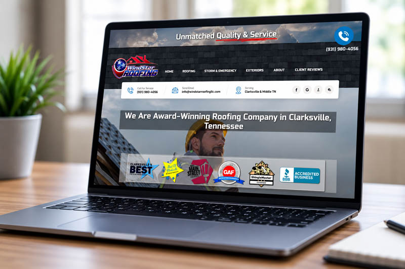 web design services for roofers